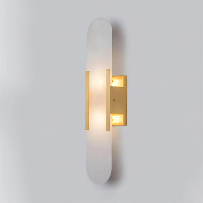 Contemporary Alabaster Wall Light - Loonglight
