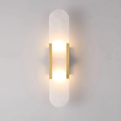 Contemporary Alabaster Wall Light - Loonglight