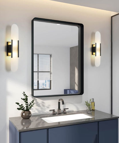 Contemporary Alabaster Wall Light - Loonglight