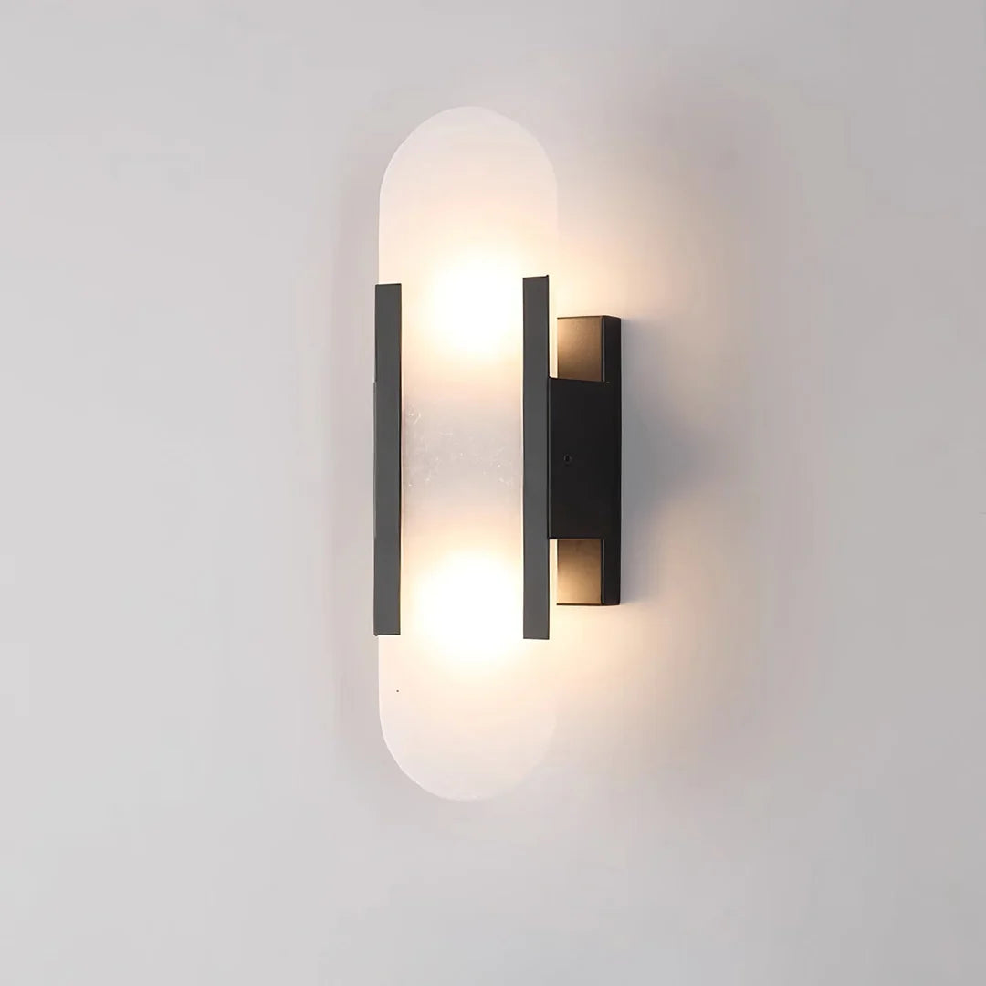 Contemporary Alabaster Wall Light - Loonglight