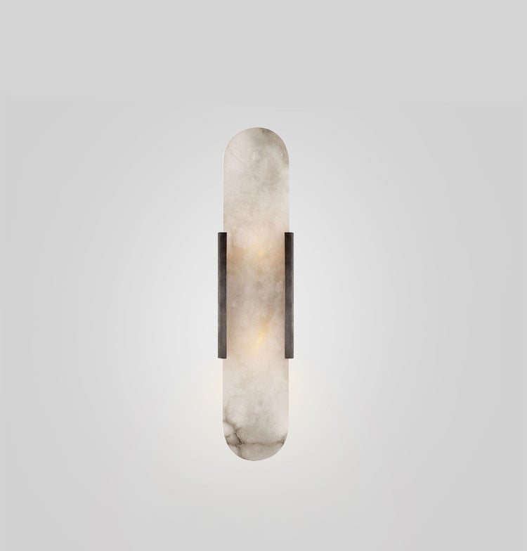 Contemporary Alabaster Wall Light - Loonglight