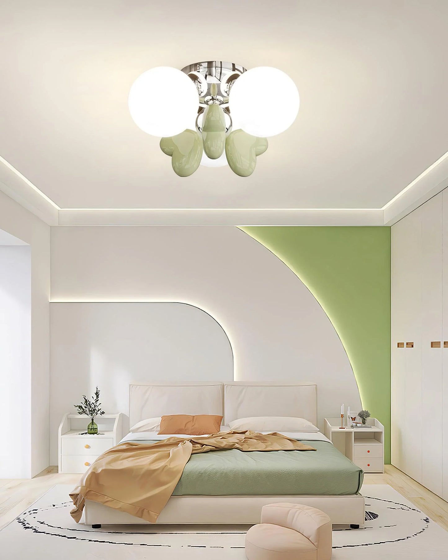 Cream Nica Ceiling Light - Loonglight