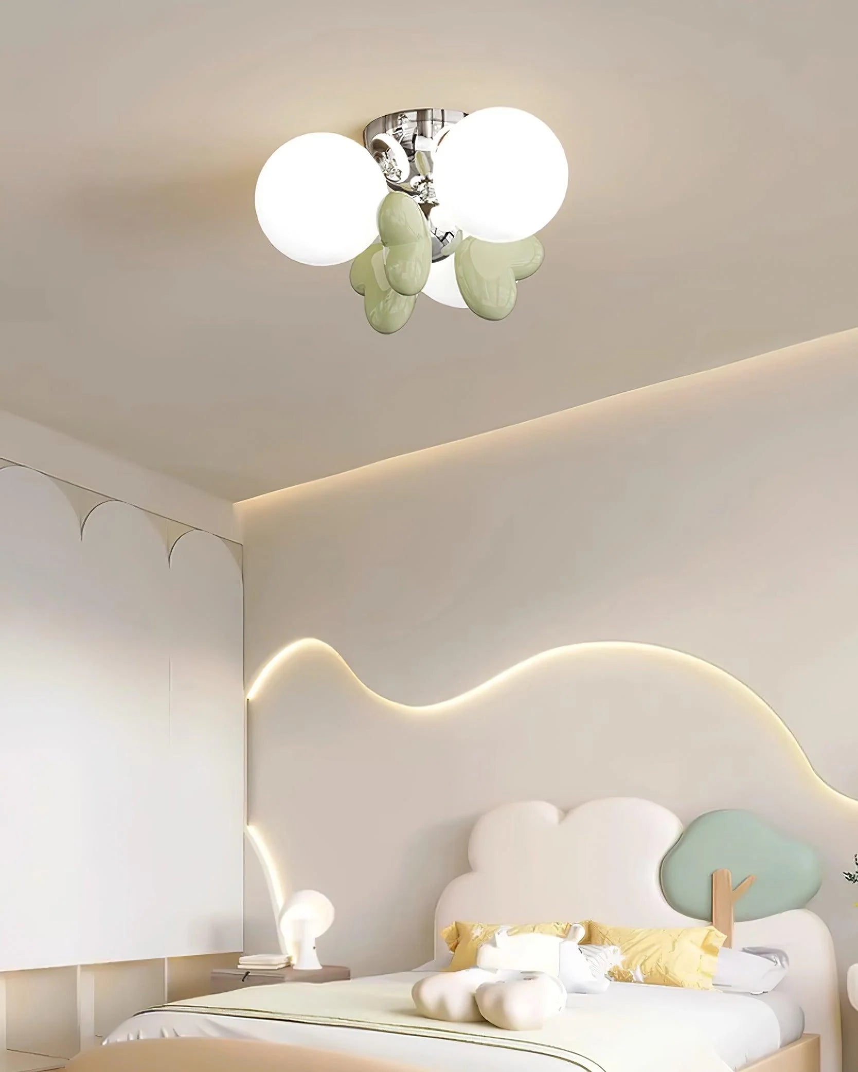 Cream Nica Ceiling Light - Loonglight