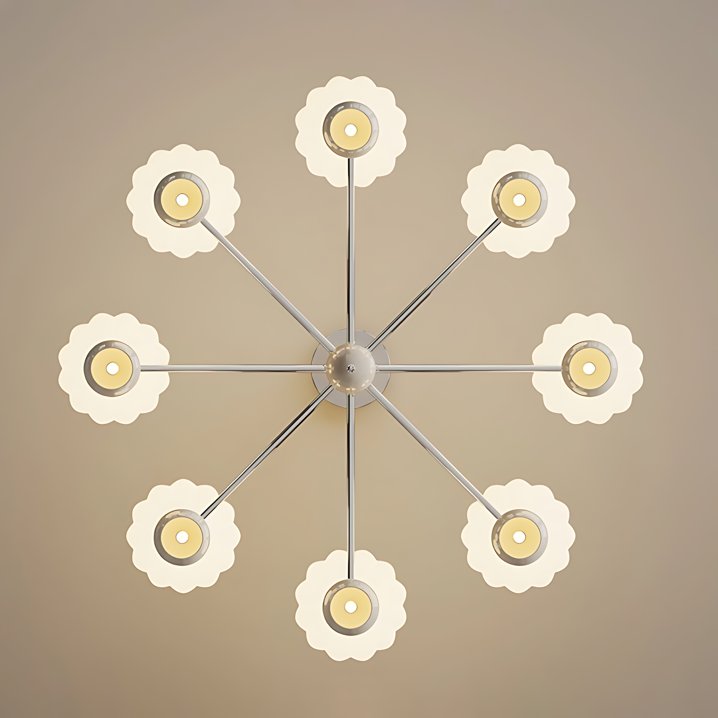 Cream Pumpkin Chandelier - Loonglight