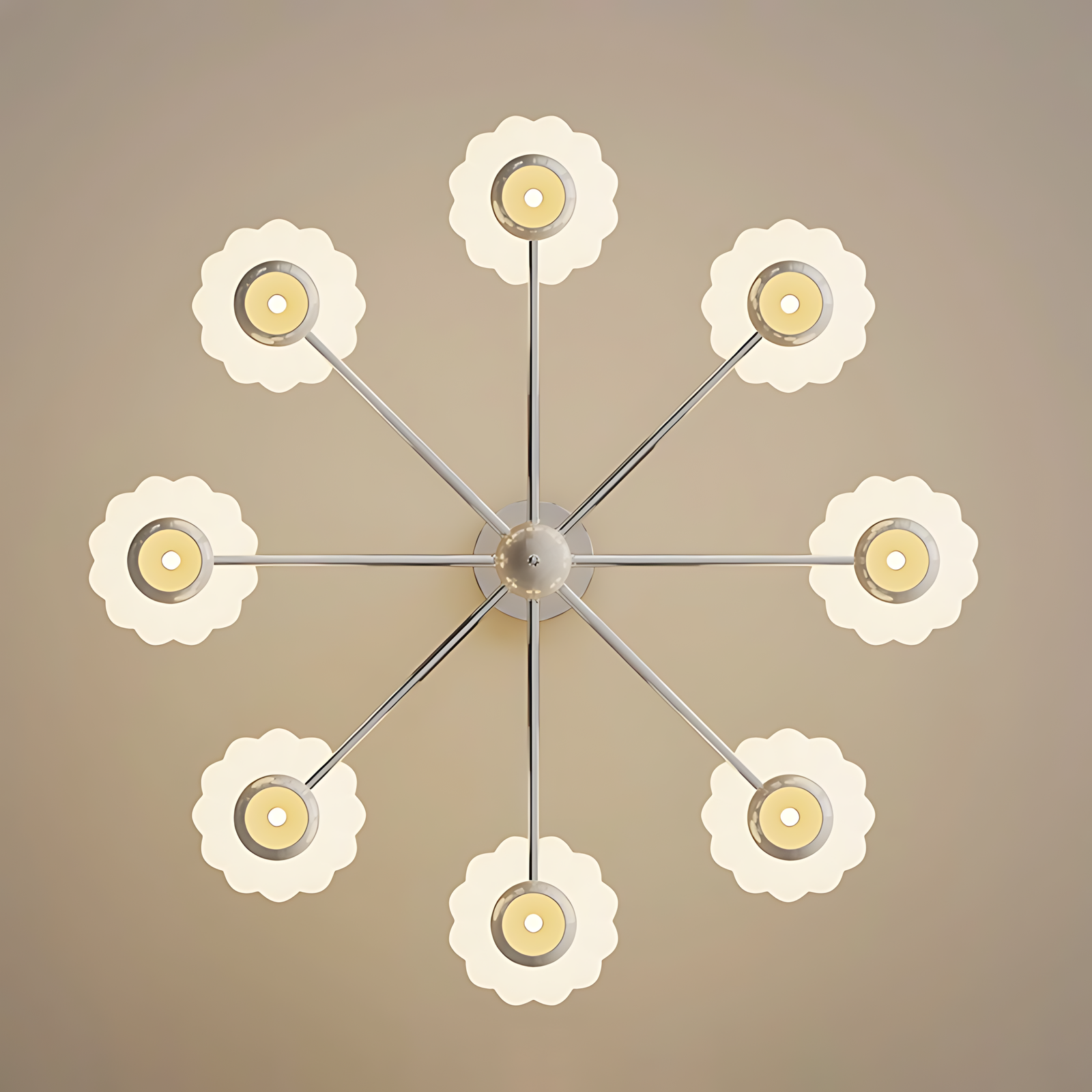 Cream Pumpkin Chandelier - Loonglight