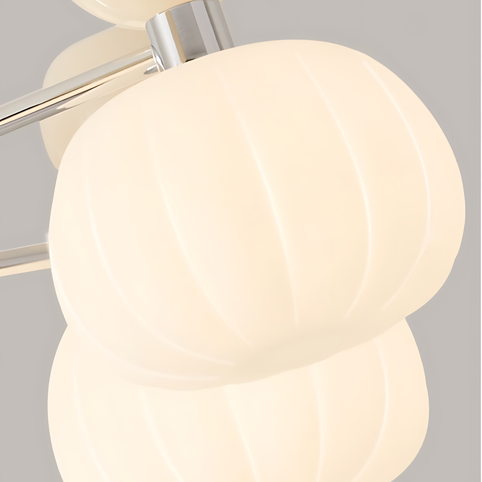 Cream Pumpkin Chandelier - Loonglight