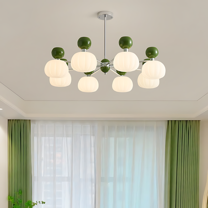 Cream Pumpkin Chandelier - Loonglight