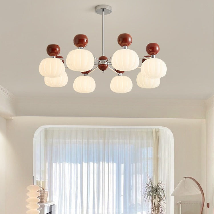 Cream Pumpkin Chandelier - Loonglight