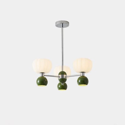 Cream Pumpkin Chandelier - Loonglight