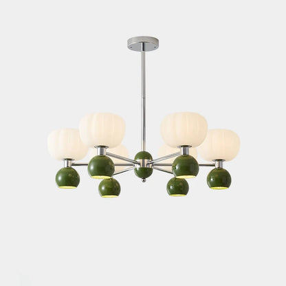 Cream Pumpkin Chandelier - Loonglight