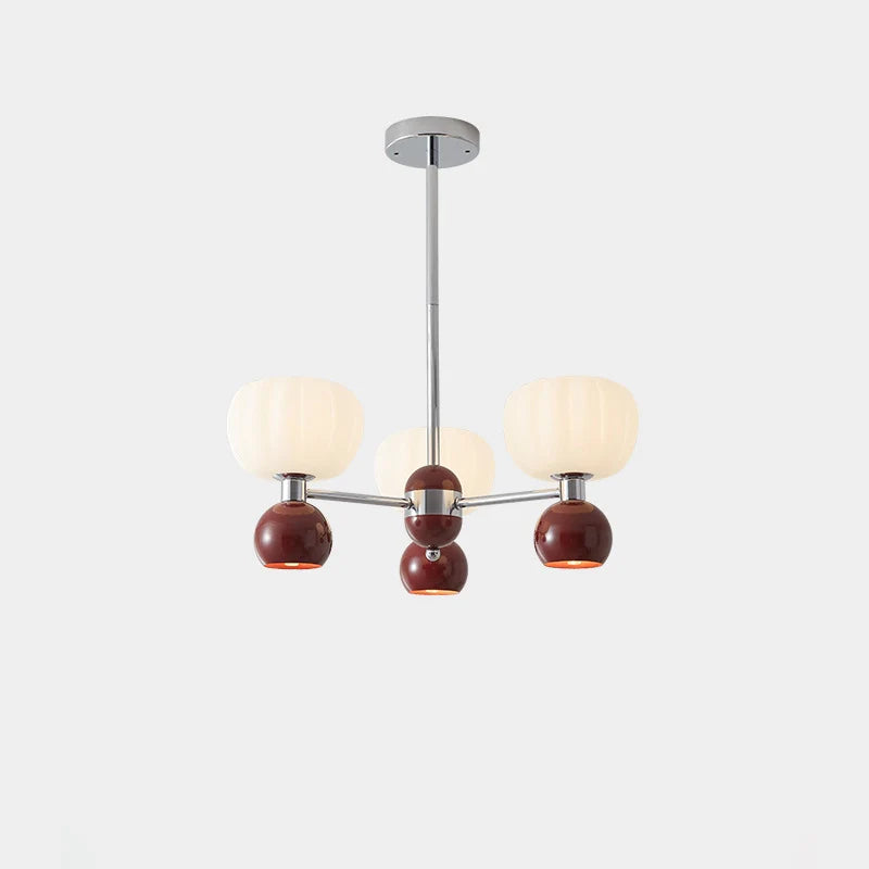 Cream Pumpkin Chandelier - Loonglight