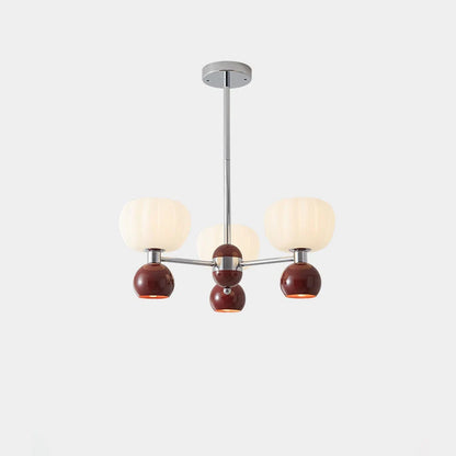 Cream Pumpkin Chandelier - Loonglight