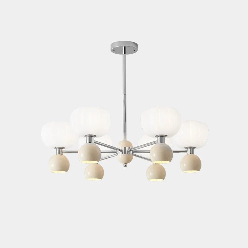 Cream Pumpkin Chandelier - Loonglight