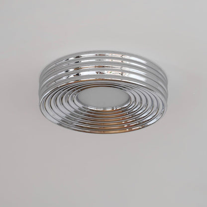 Cream Ribbed Ceiling Light - Loonglight