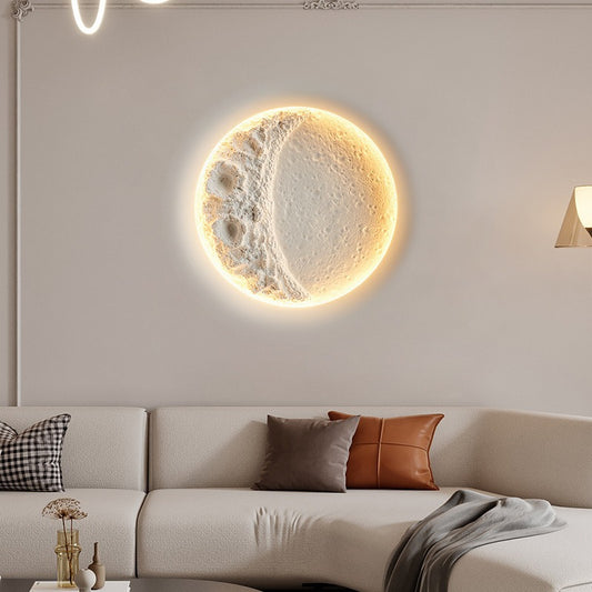 Crescent Plaster Wall Lamp