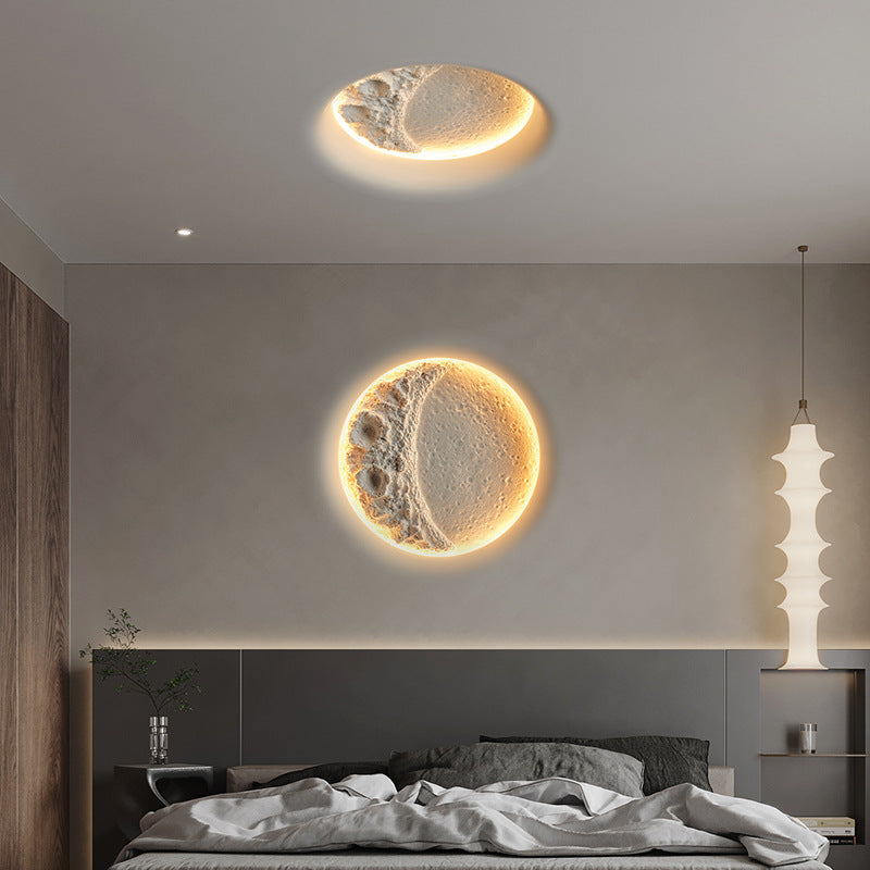 Crescent Plaster Wall Lamp