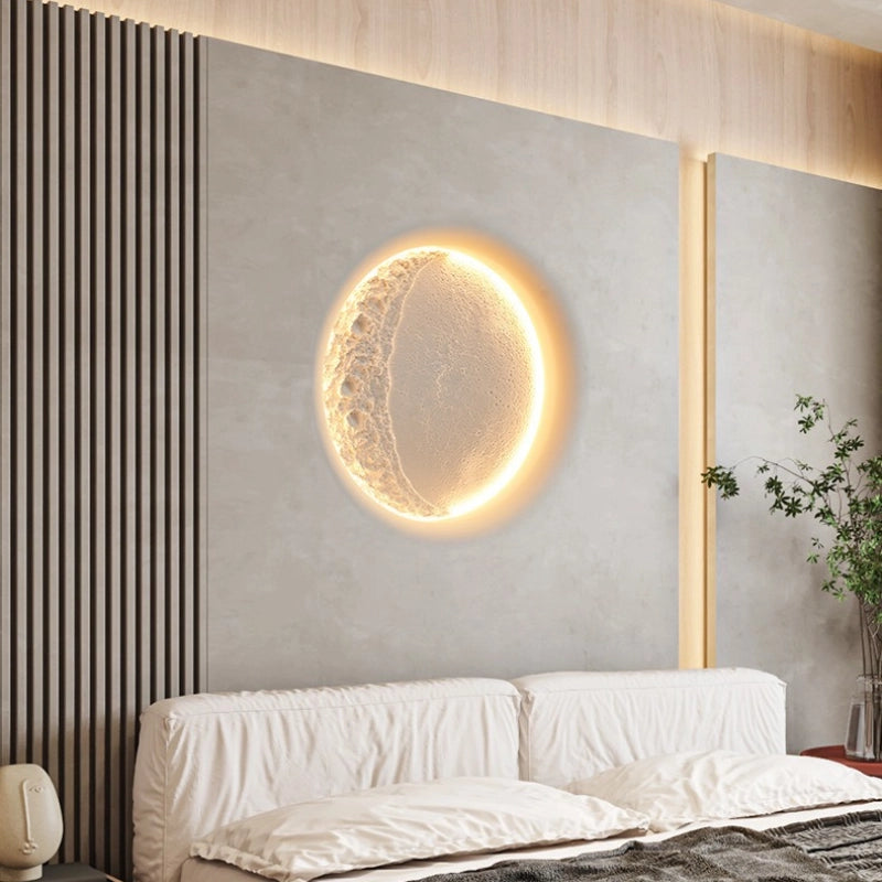 Crescent Plaster Wall Lamp