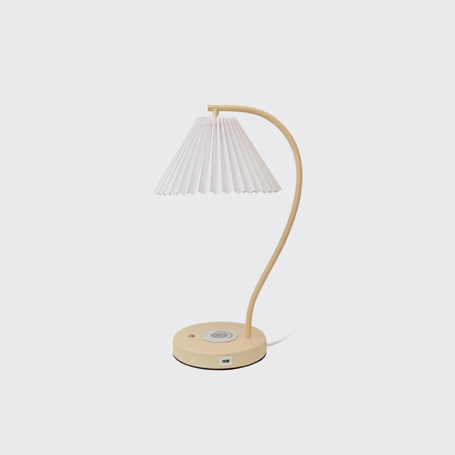 Crescini Pleated Table Lamp - Loonglight