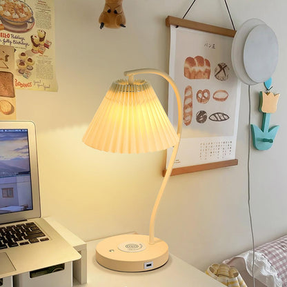 Crescini Pleated Table Lamp - Loonglight