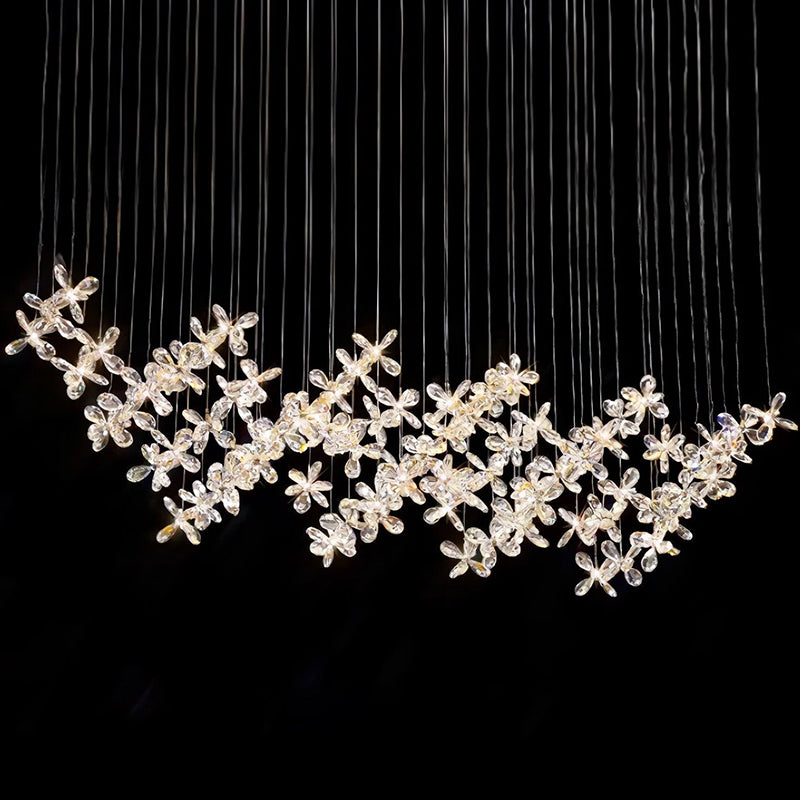 Cross Star Crystal Chandelier - Loonglight
