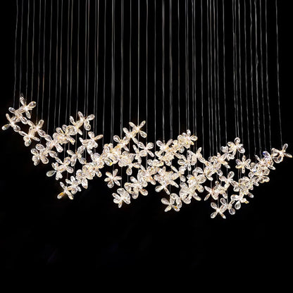 Cross Star Crystal Chandelier - Loonglight
