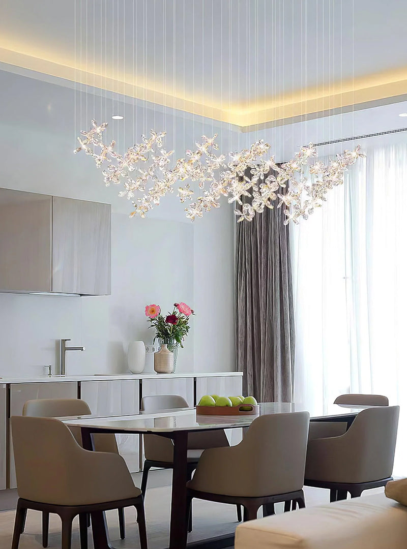 Cross Star Crystal Chandelier - Loonglight