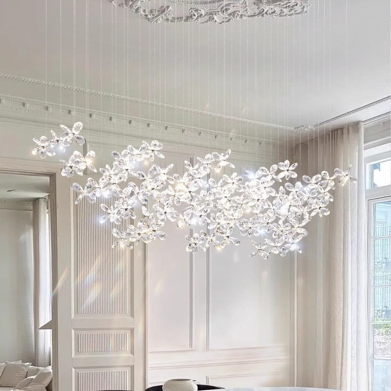 Cross Star Crystal Chandelier - Loonglight