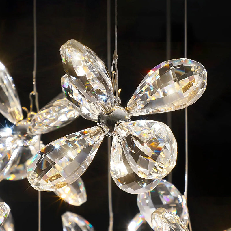 Cross Star Crystal Chandelier - Loonglight