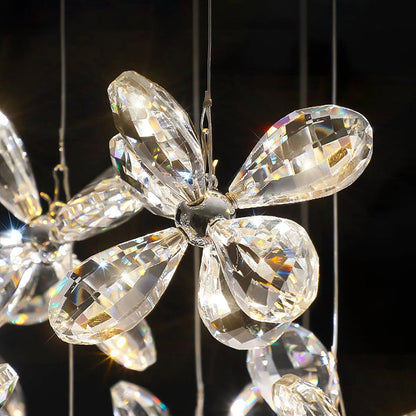 Cross Star Crystal Chandelier - Loonglight