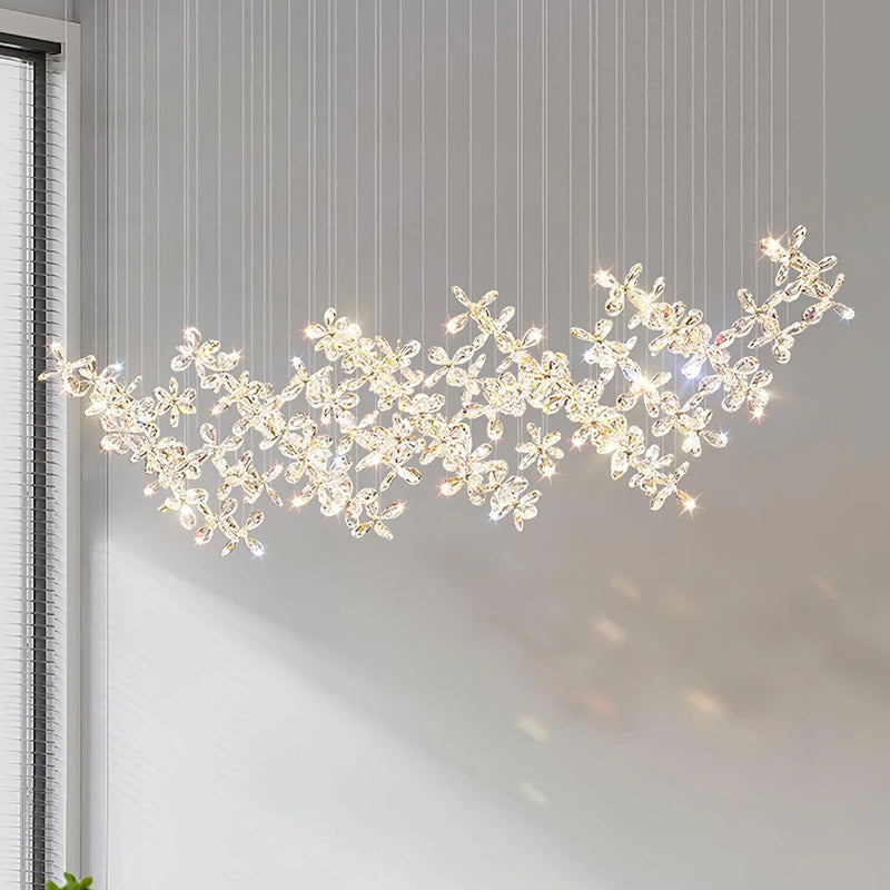 Cross Star Crystal Chandelier - Loonglight