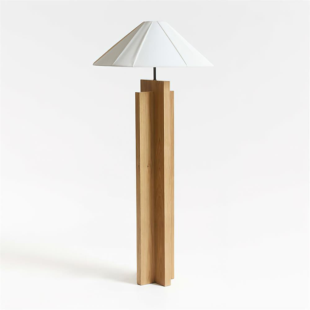 Crossbase Wooden Floor Lamp - Loonglight