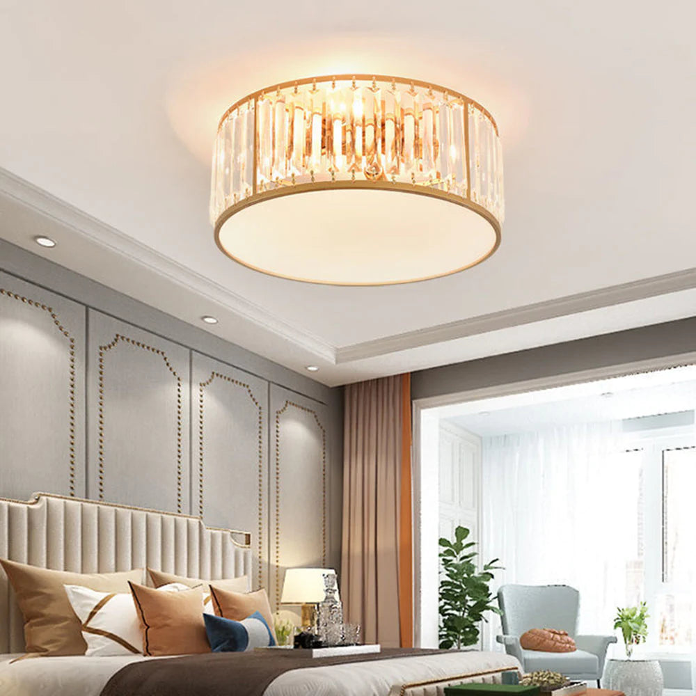 Crystal Flush Mount Ceiling Light