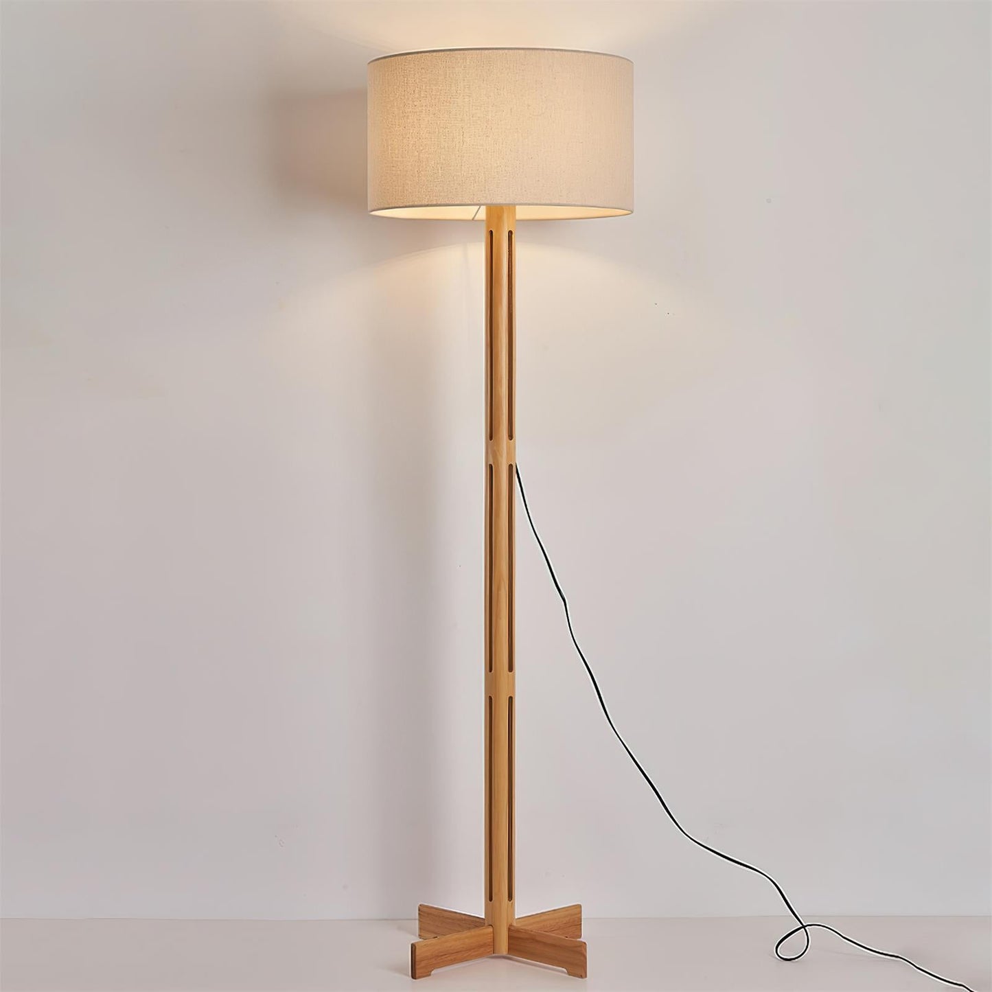 Culver Wood Floor Lamp - Loonglight