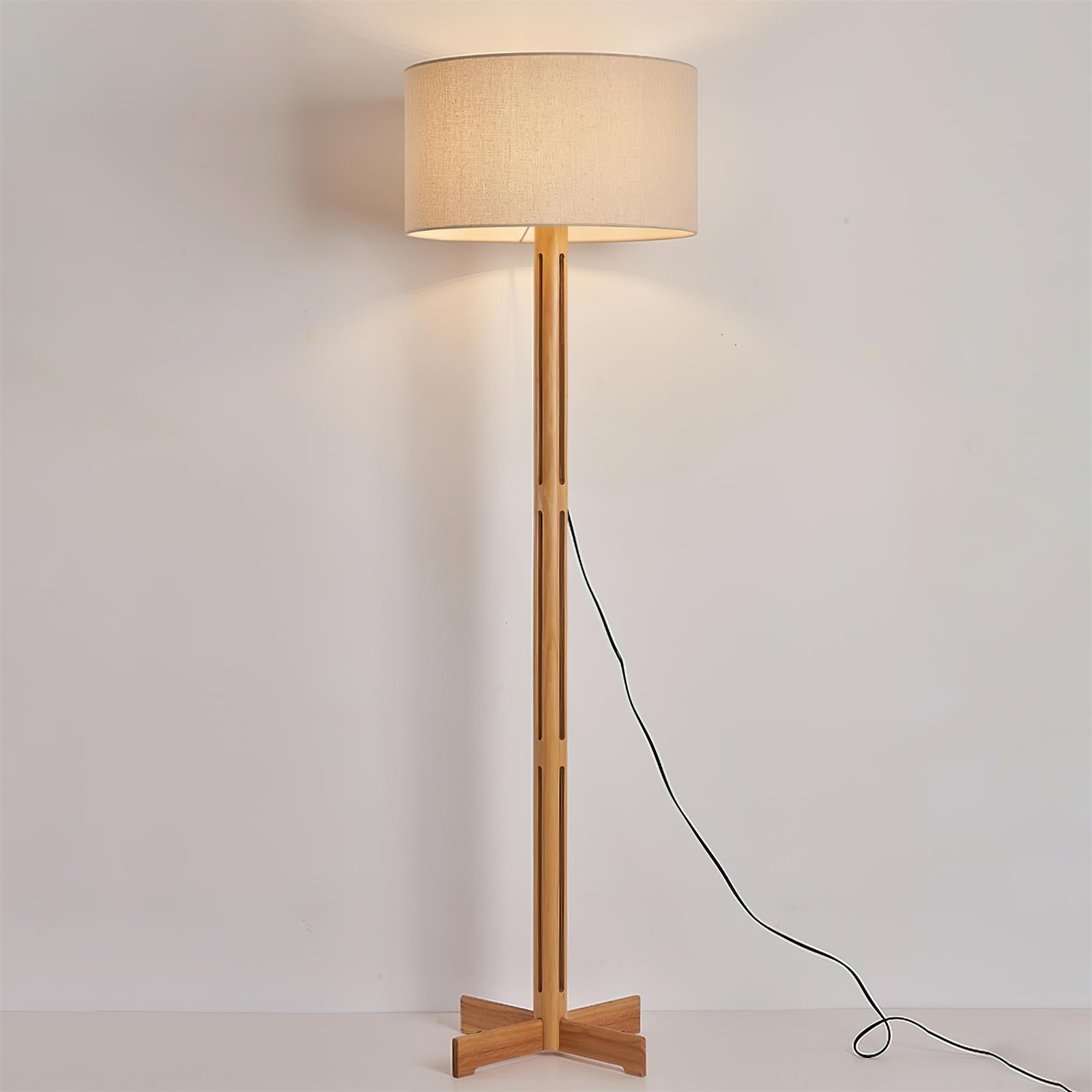 Culver Wood Floor Lamp - Loonglight