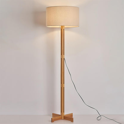 Culver Wood Floor Lamp - Loonglight