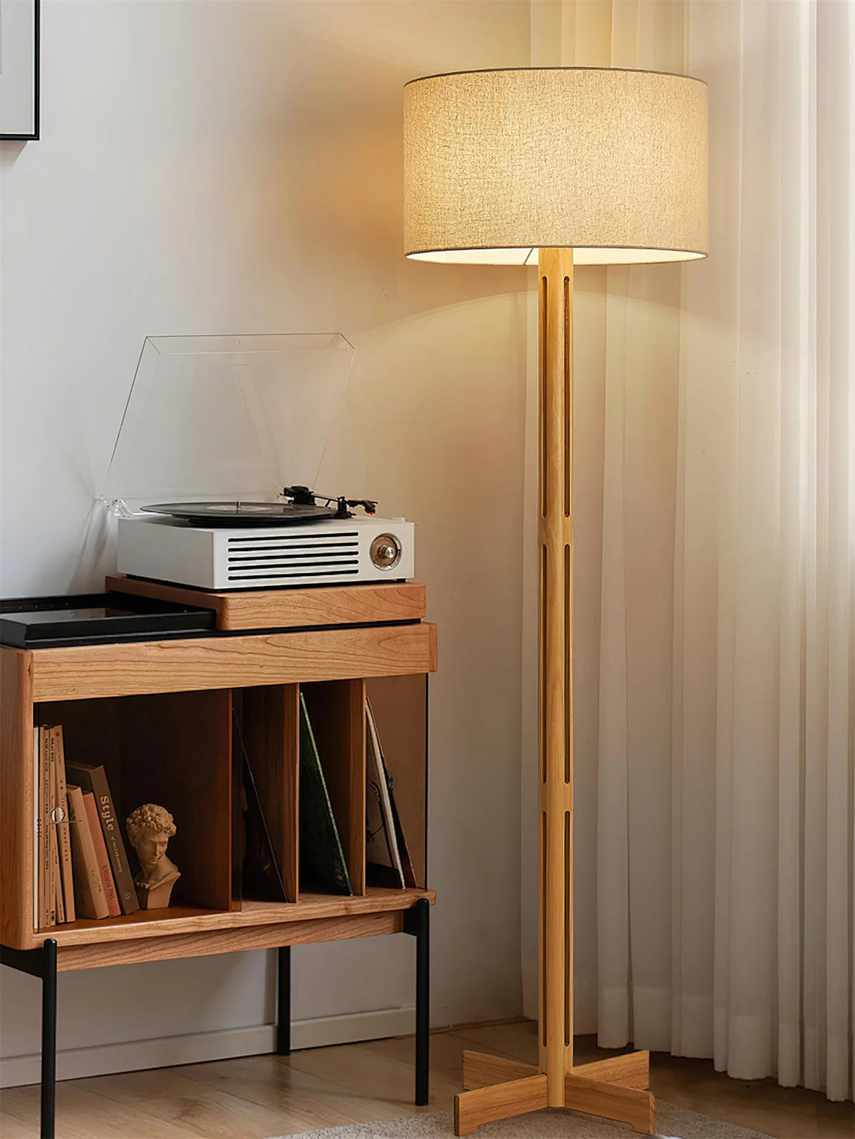 Culver Wood Floor Lamp - Loonglight