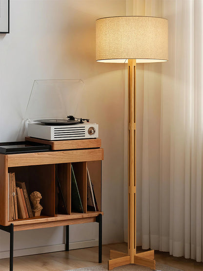 Culver Wood Floor Lamp - Loonglight
