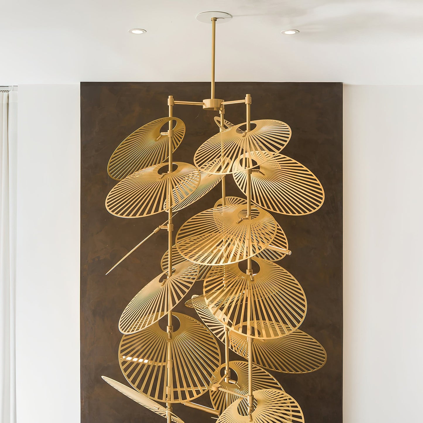 Cattail Leaf Chandelier - Loonglight