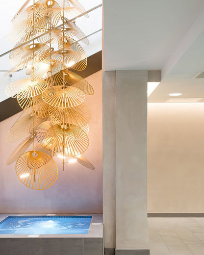 Cattail Leaf Chandelier - Loonglight