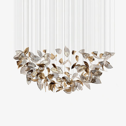 Shake Glass Leaf Chandelier - Loonglight