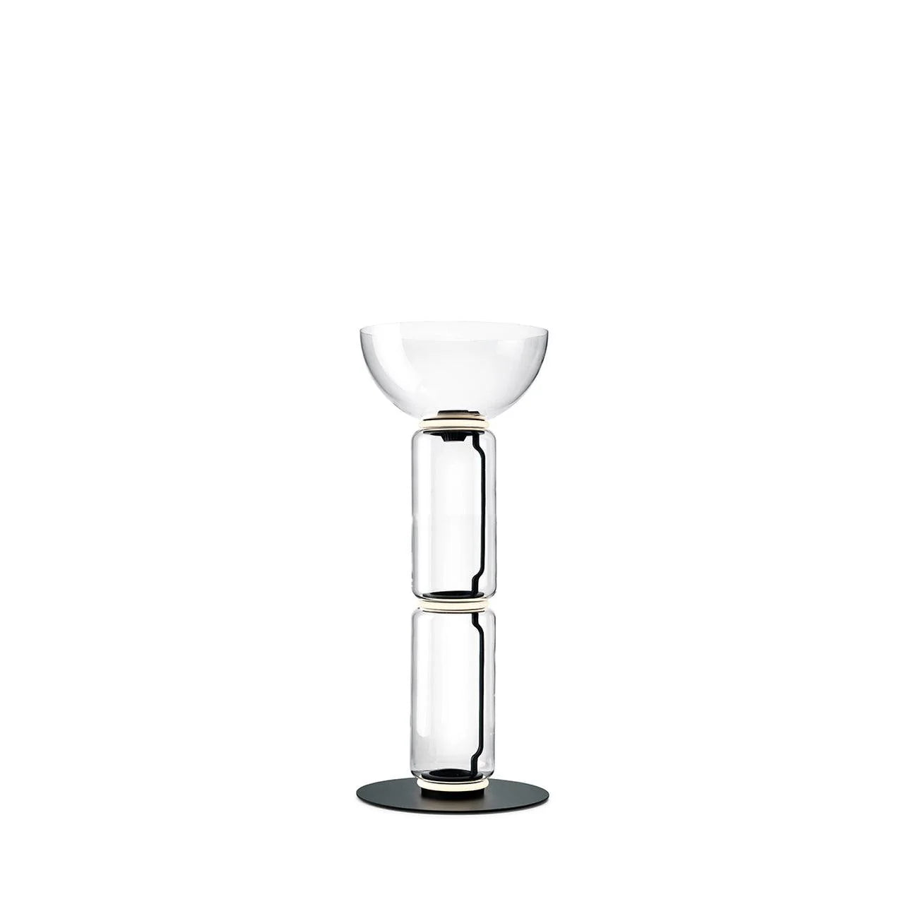 Cylindrical Transparent Glass Floor Lamp - Loonglight