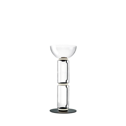 Cylindrical Transparent Glass Floor Lamp - Loonglight