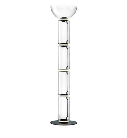 Cylindrical Transparent Glass Floor Lamp - Loonglight