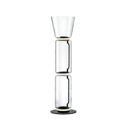 Cylindrical Transparent Glass Floor Lamp - Loonglight