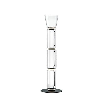 Cylindrical Transparent Glass Floor Lamp - Loonglight