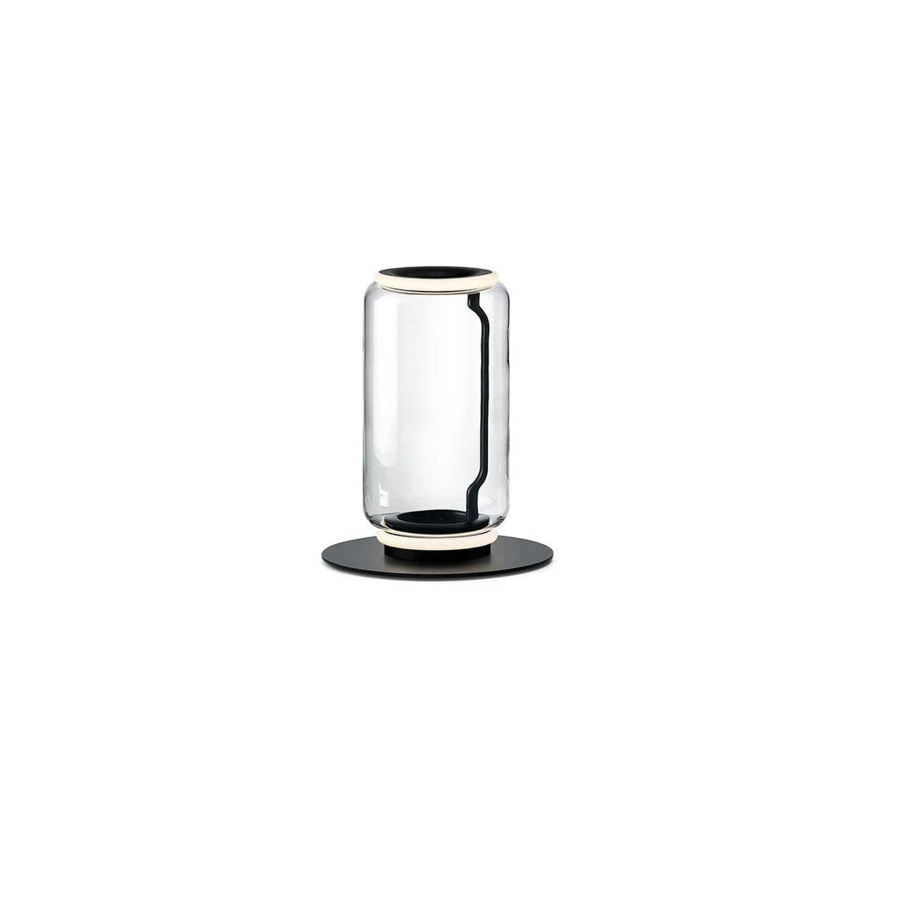 Cylindrical Transparent Glass Floor Lamp - Loonglight