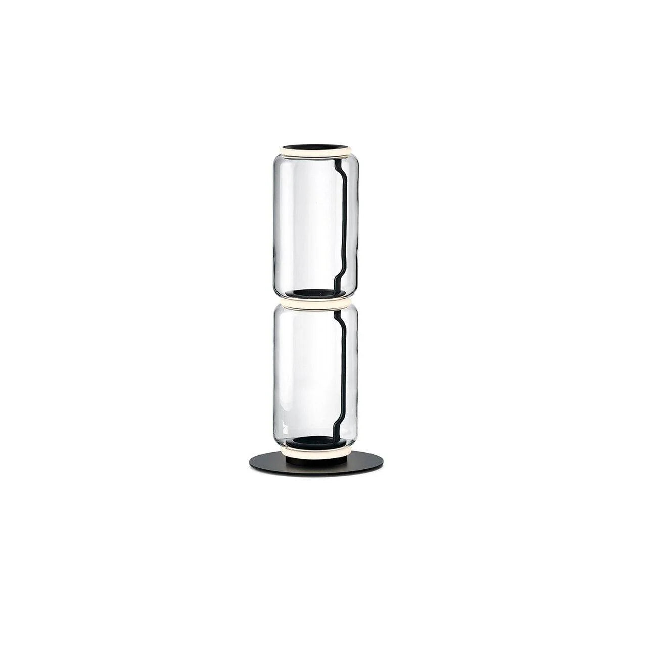 Cylindrical Transparent Glass Floor Lamp - Loonglight