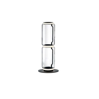 Cylindrical Transparent Glass Floor Lamp - Loonglight