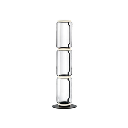 Cylindrical Transparent Glass Floor Lamp - Loonglight