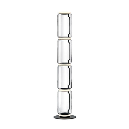 Cylindrical Transparent Glass Floor Lamp - Loonglight